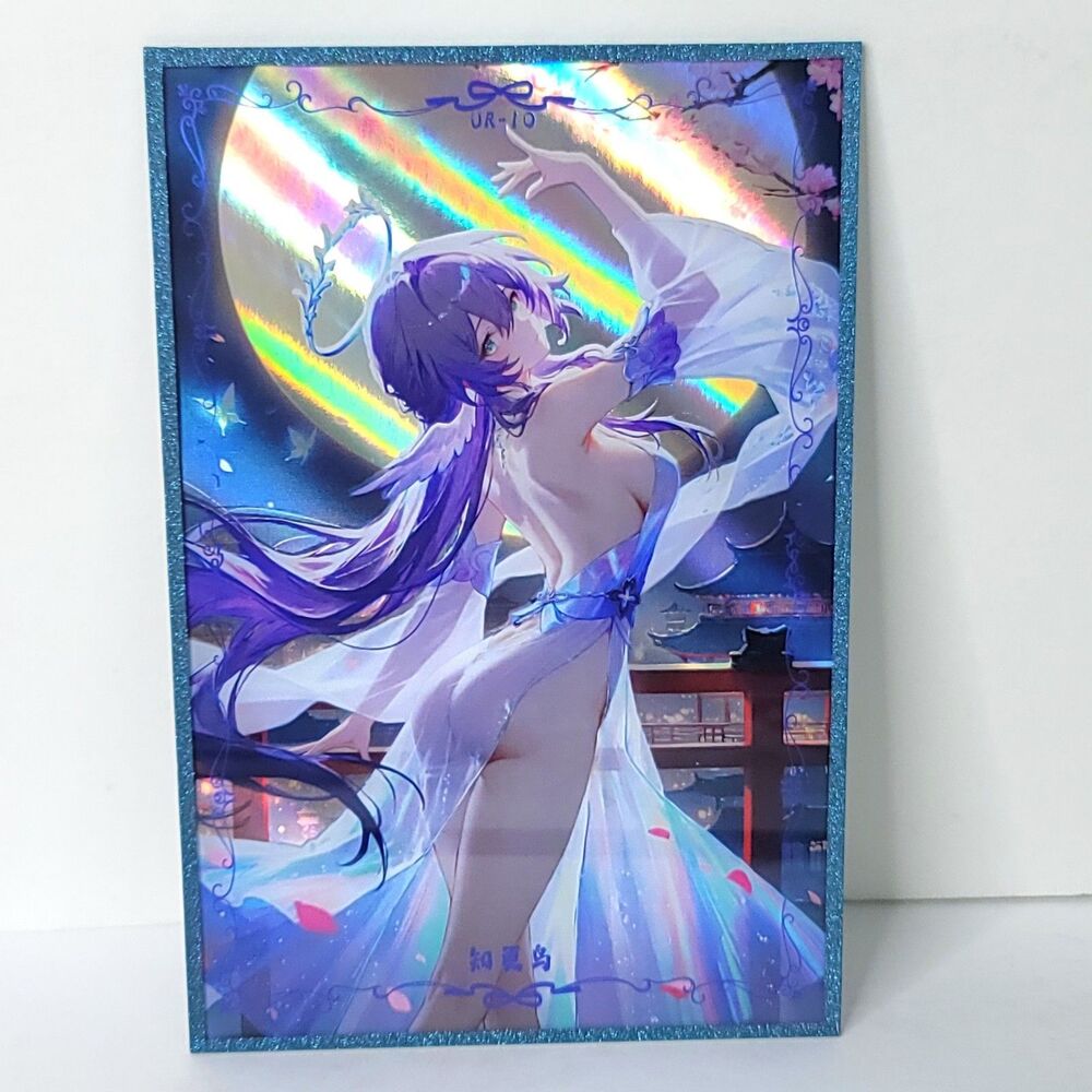 Robin Moonlight Holo Waifu Card Anime Girl Wall Art Oversized Board A5